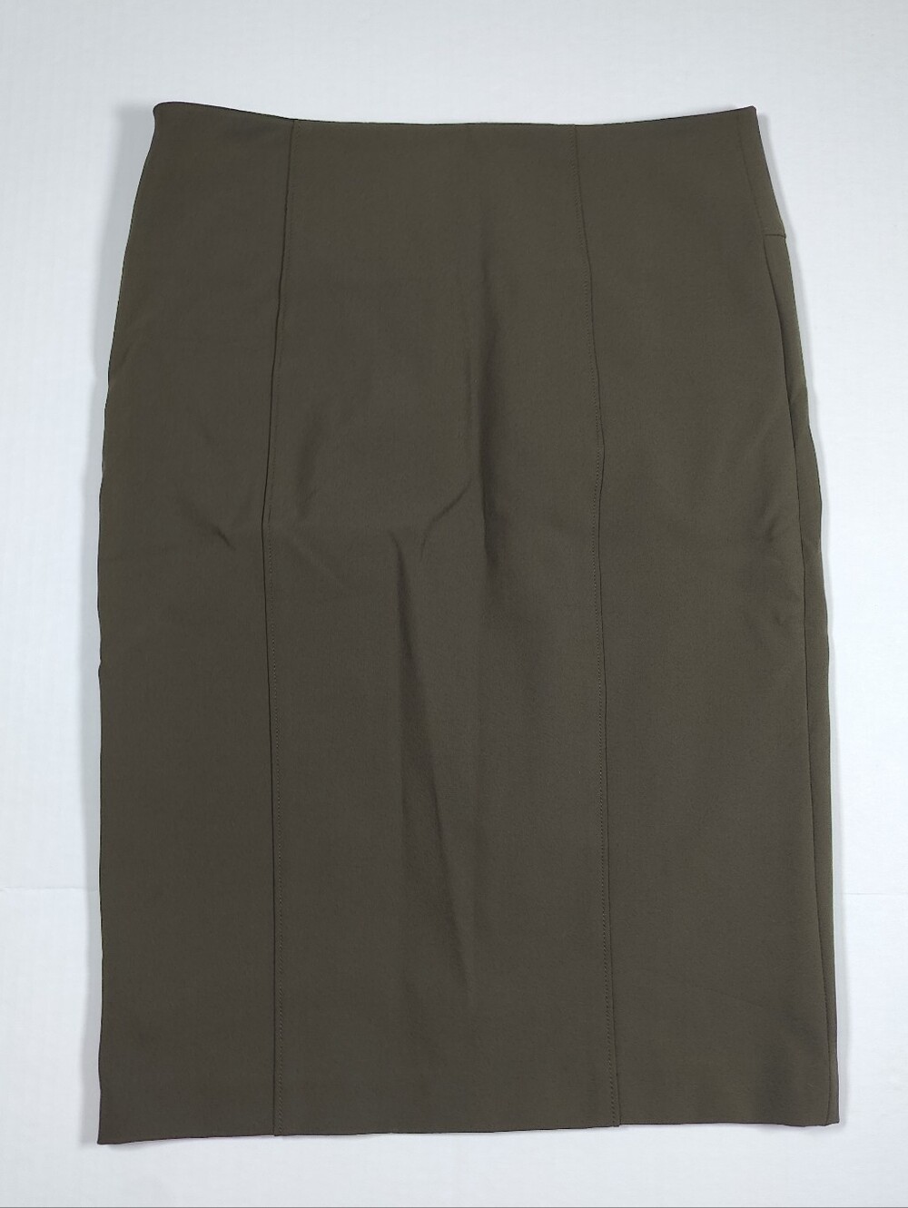 Veronica Beard Women’s Olive Green Knee Length Pencil Skirt Size 8 Made In USA